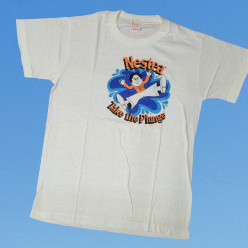 Vintage 1980s Nestea Tshirt Take The Plunge Size Medium